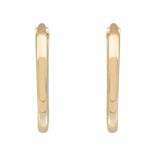 Smooth Gold Hoops 11mm.