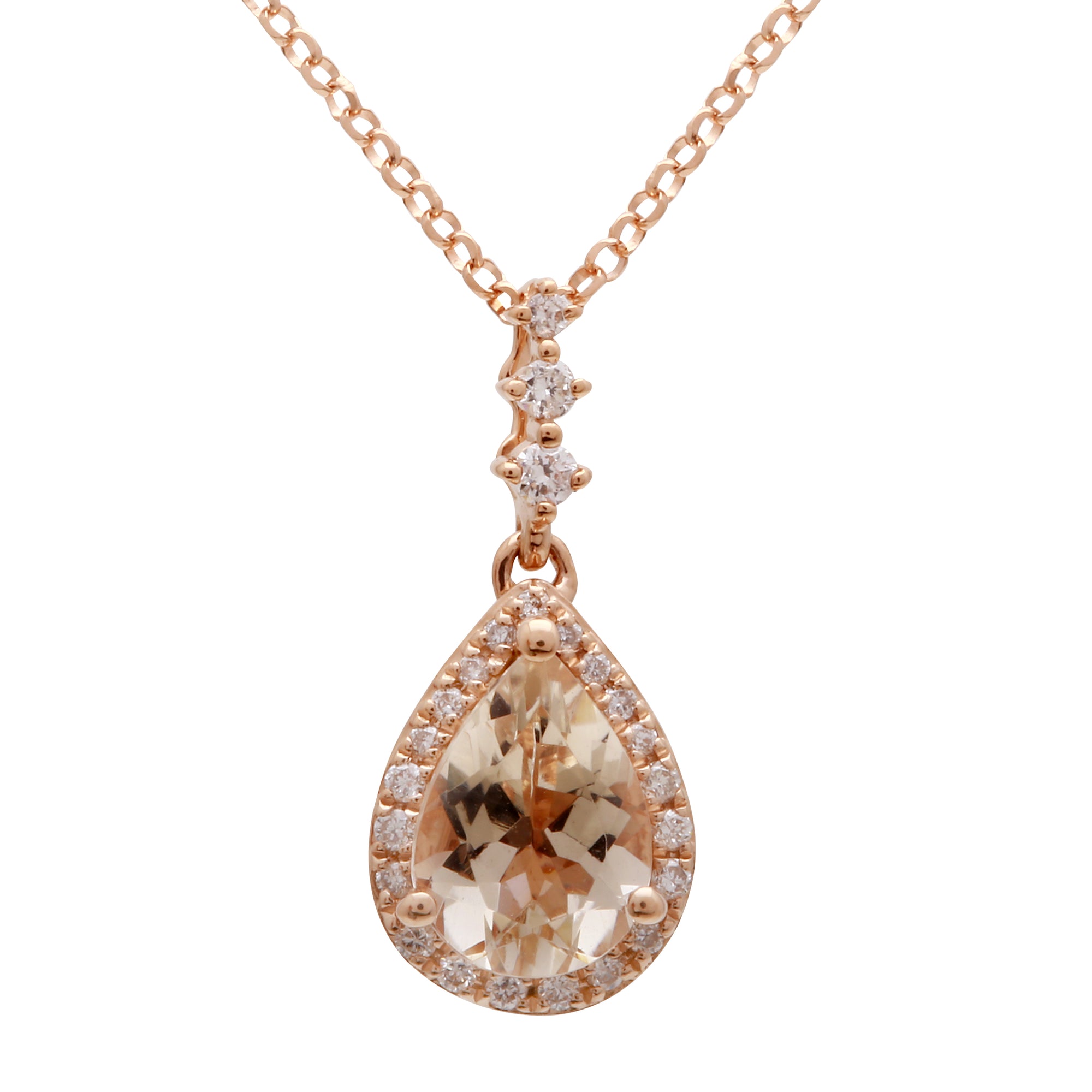 Pink Morganite Halo.