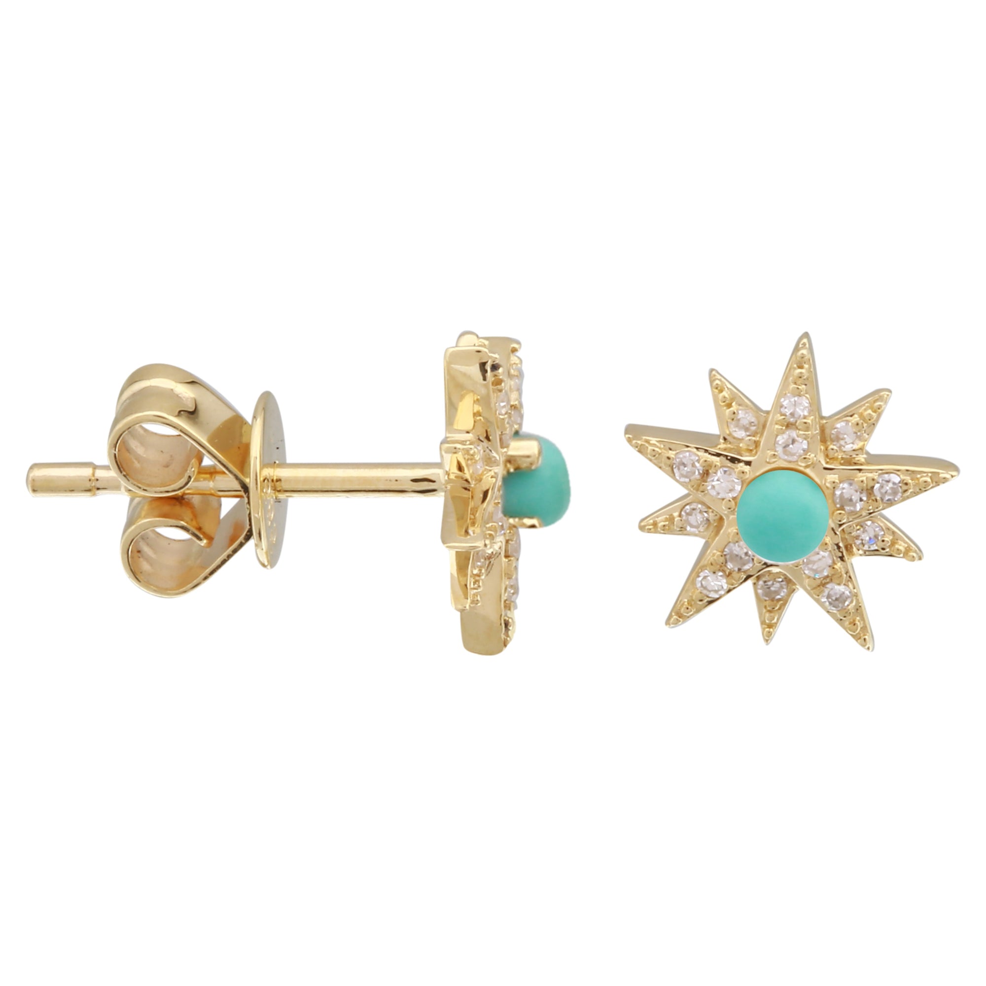 Sunburst Turquoise Studs.