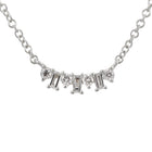 Staggered Diamond Station Pendant.