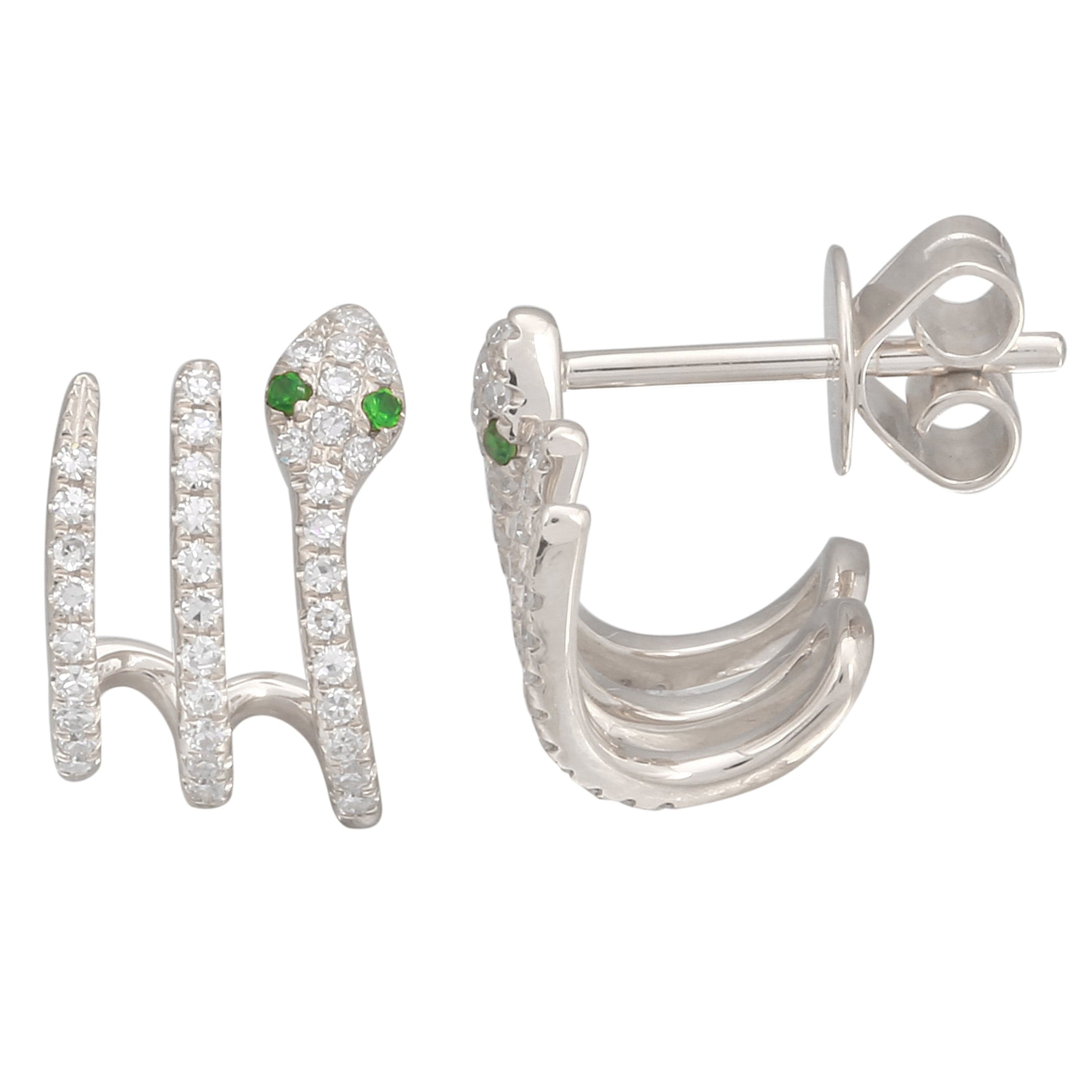 Snake Lobe Stud Earrings.
