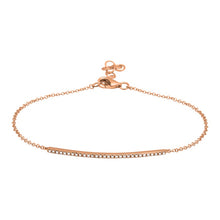 Curved Bar Link Bracelet.