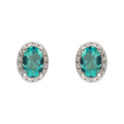 Diamond Apatite Oval Halos.