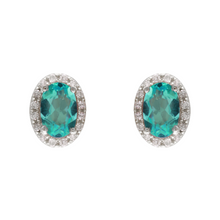 Diamond Apatite Oval Halos.