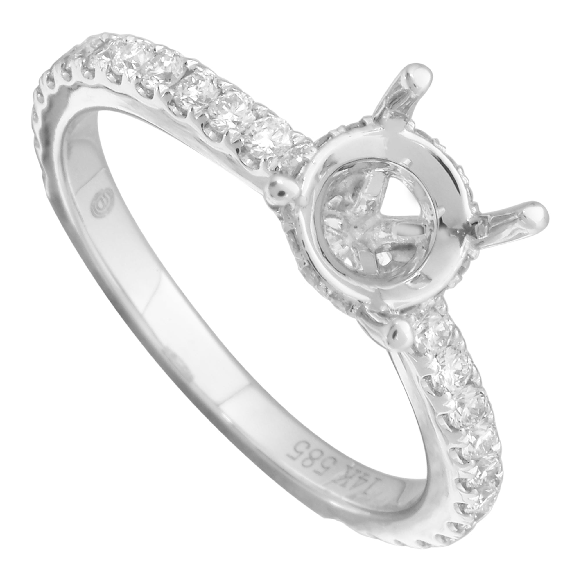 Solitaire Engagement Setting.