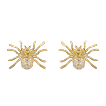 Yellow Spider Earrings.