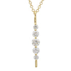 Diamond Strand Pin Necklace.