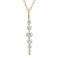 Diamond Strand Pin Necklace.