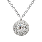 Diamond Halo Pendant.