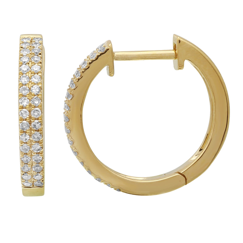 Diamond Hoops, 15mm.