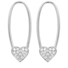 Heart Endless Threader Earrings.