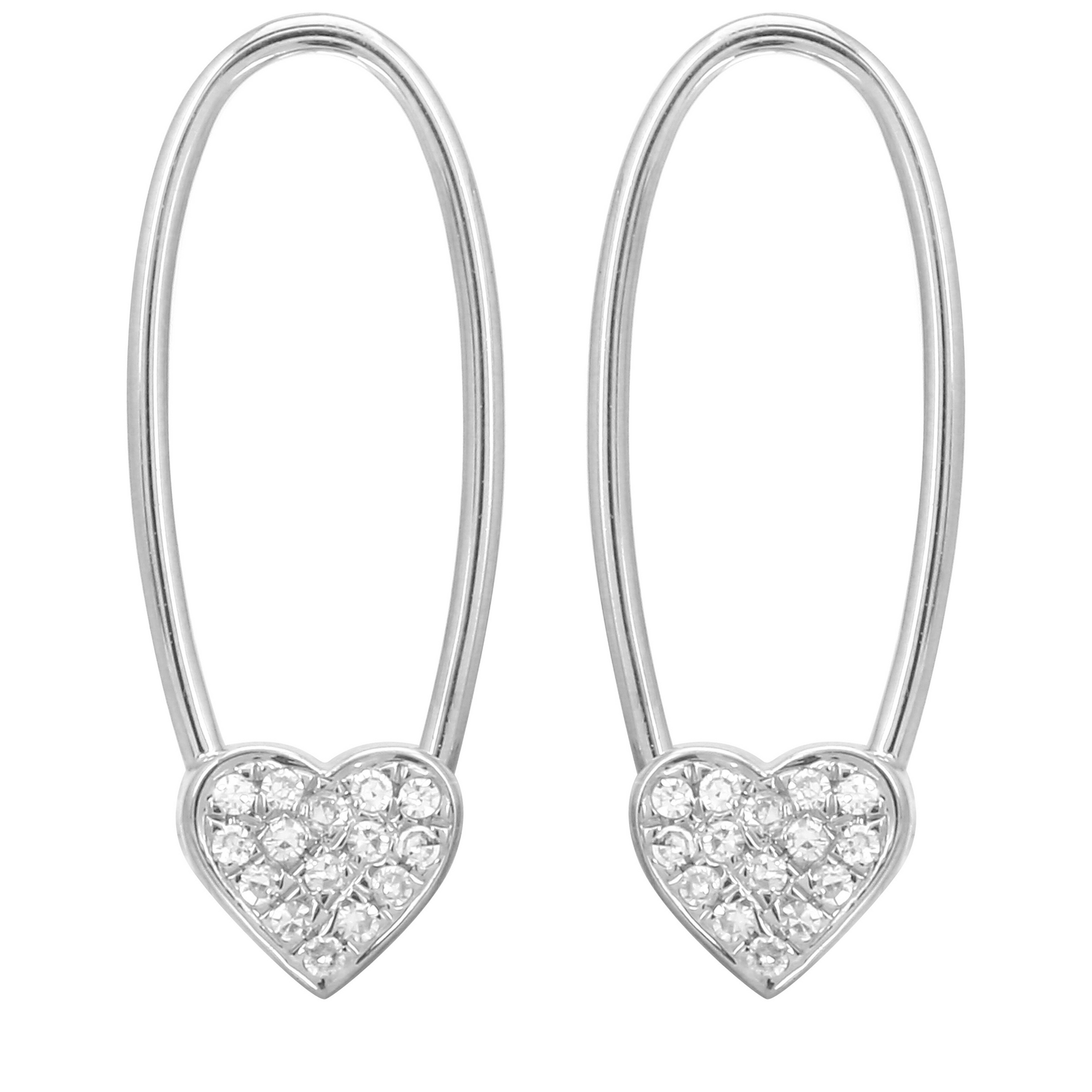 Heart Endless Threader Earrings.