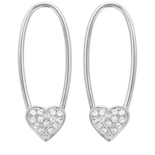 Heart Endless Threader Earrings.