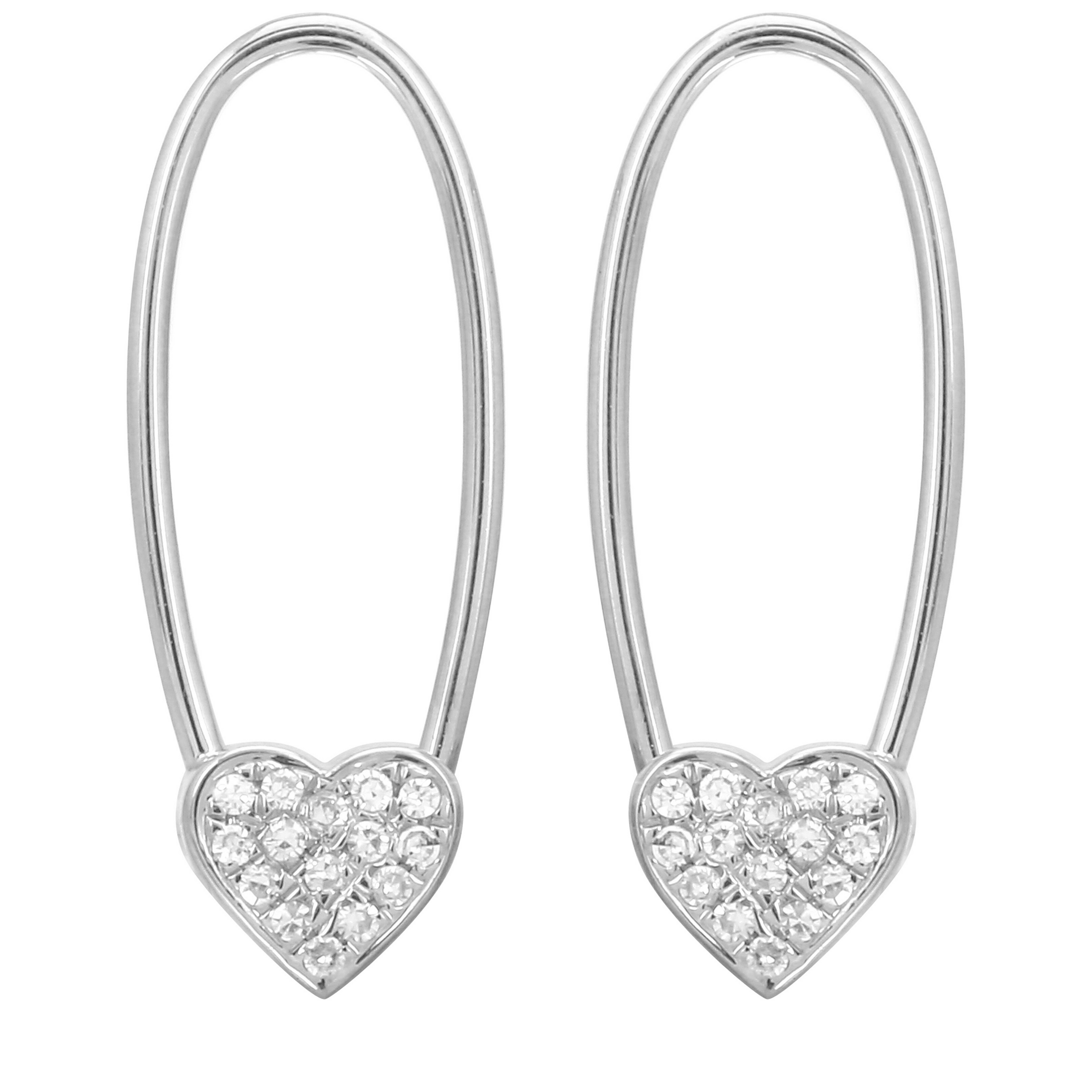 Heart Endless Threader Earrings.