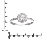 Halo Stack Band Engagement Ring.