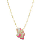 Color Graffiti Initial Necklace.