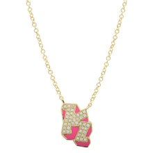 Color Graffiti Initial Necklace.