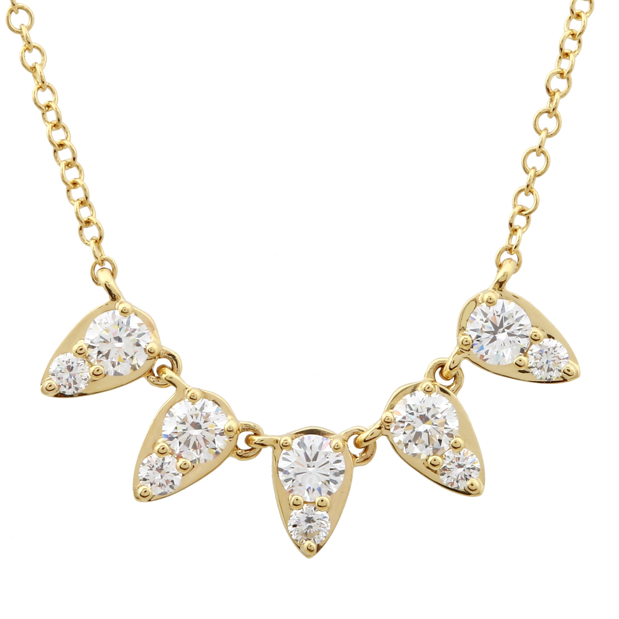 Pear Strand Necklace.