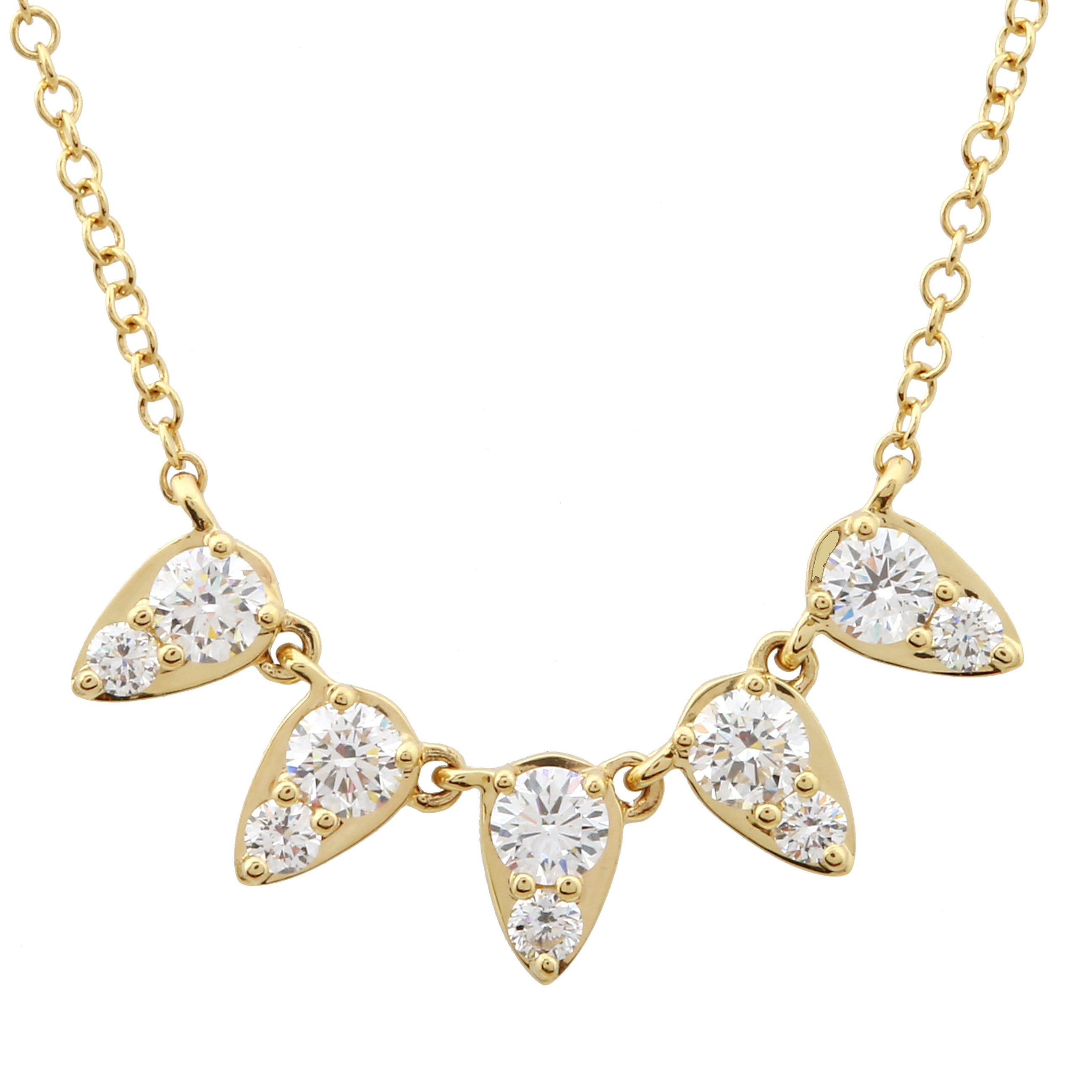 Pear Strand Necklace.