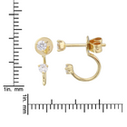 Diamond Hoop Studs.