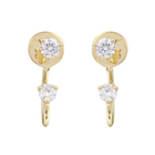 Diamond Hoop Studs.