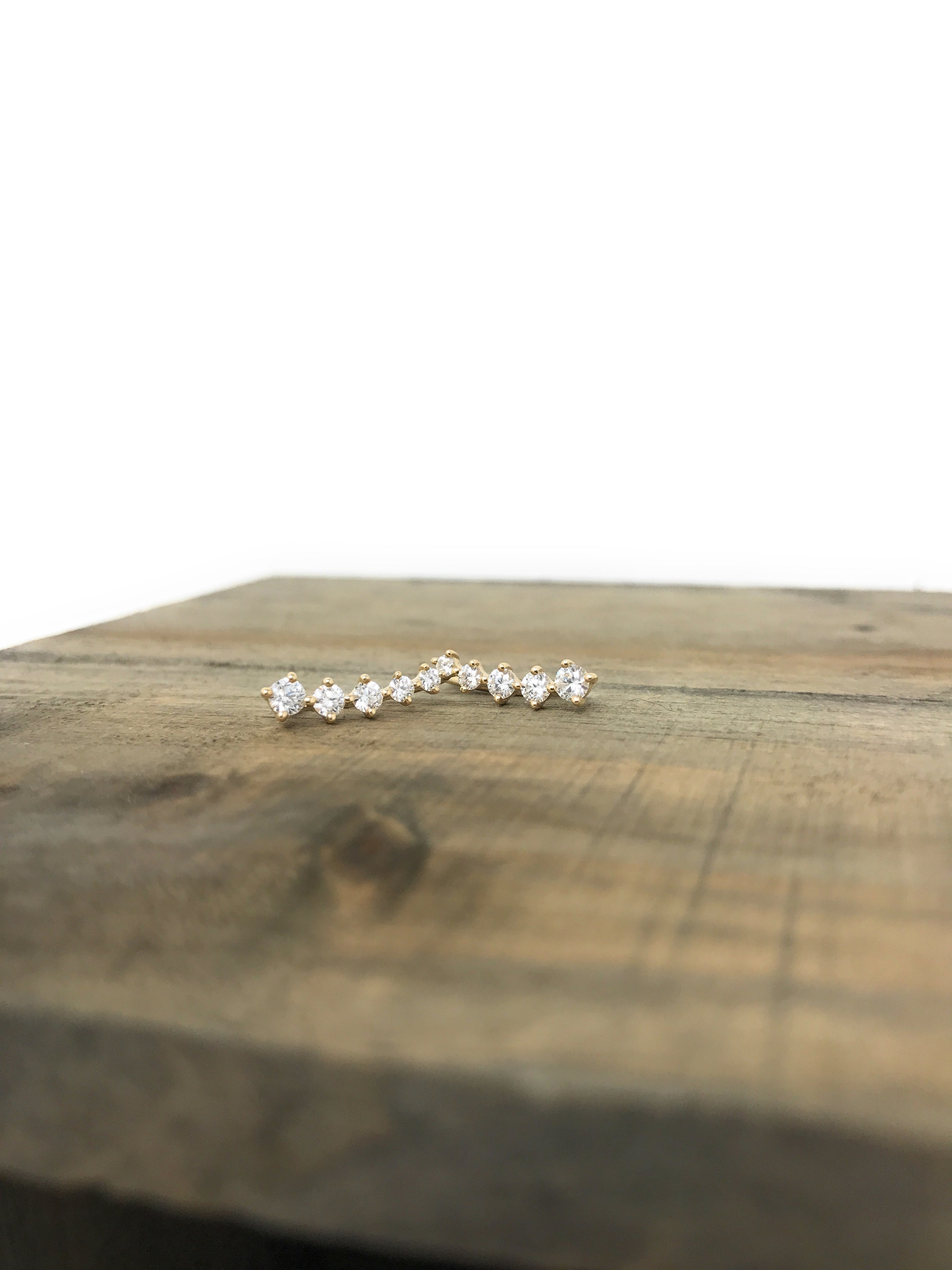 Diamond Climber Earrings.