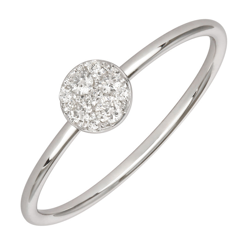 Diamond Cluster Stack Ring.