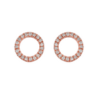 Pink Circle Studs.