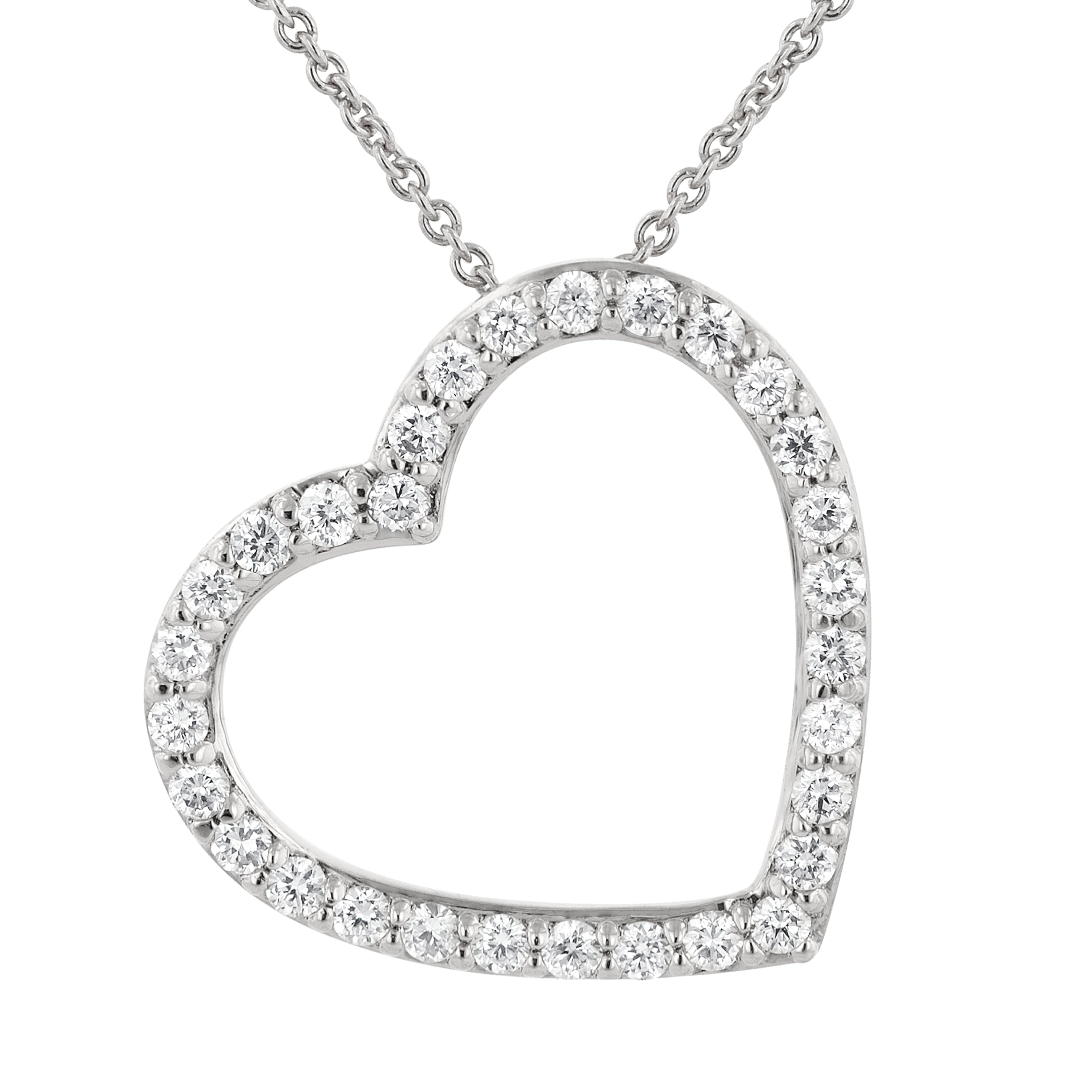 Tilted Heart Pendant.