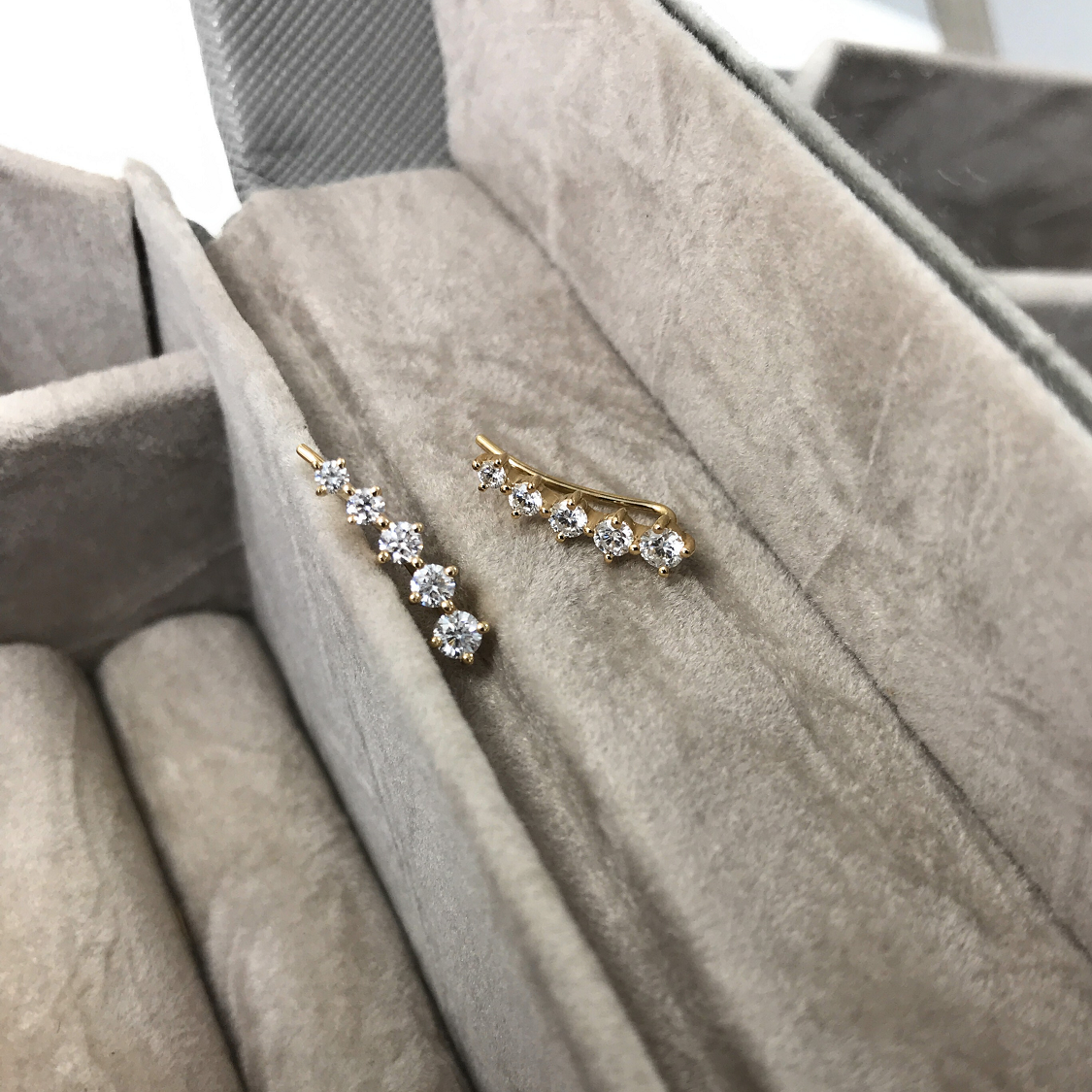 Diamond Climber Earrings.