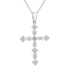 1/2 Carat Lab Grown Diamond Cross Necklace.