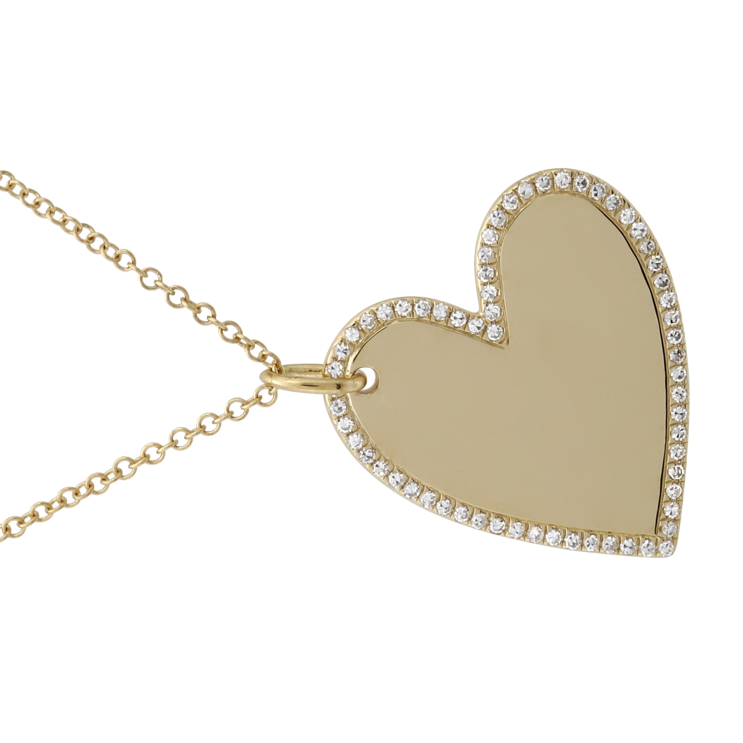 Engravable Heart Pendant.