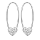 Heart Endless Threader Earrings.
