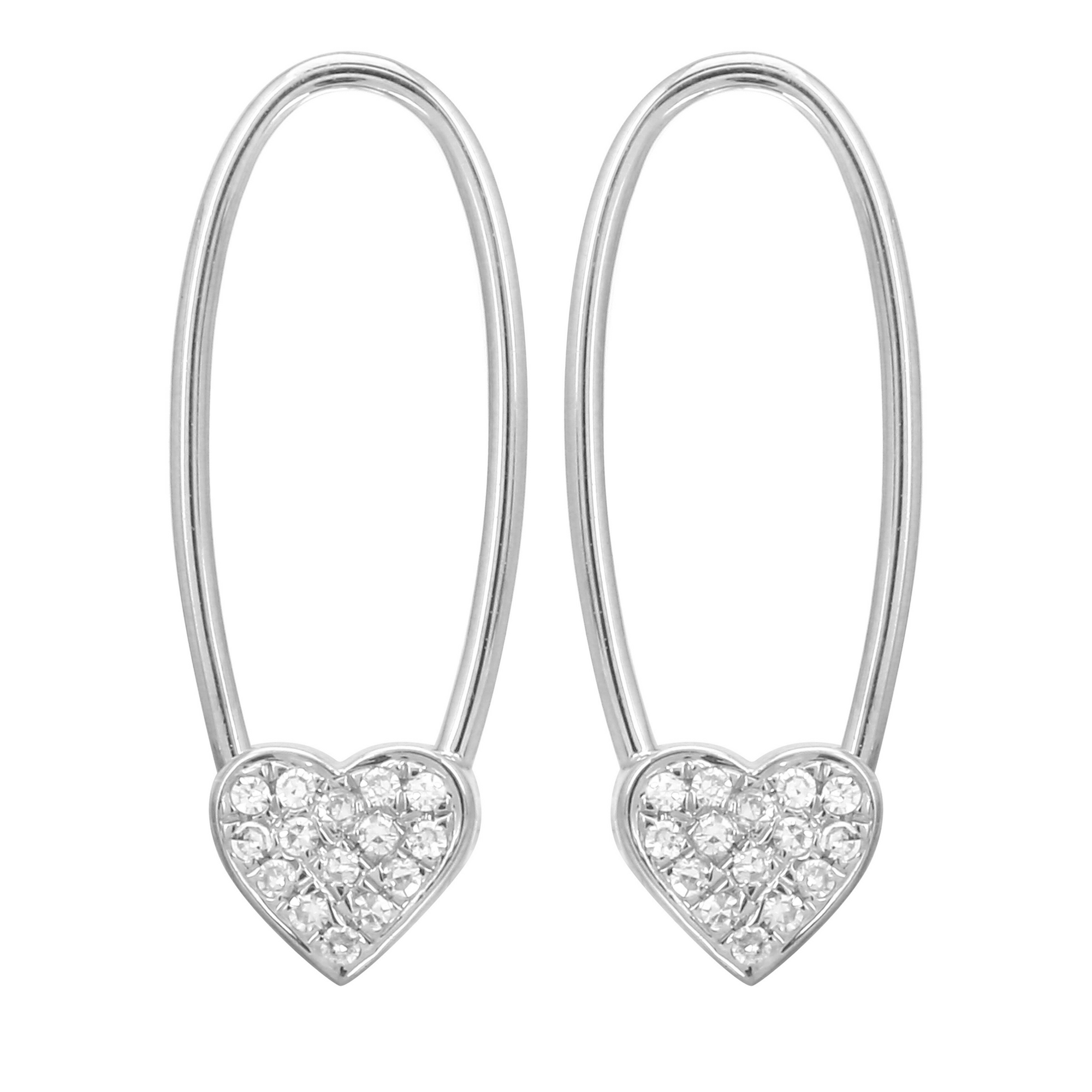 Heart Endless Threader Earrings.