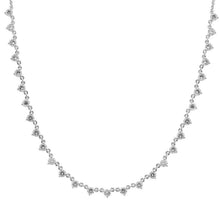 2 Carat 3-Prong Diamond Double Chain Diamond Necklace.