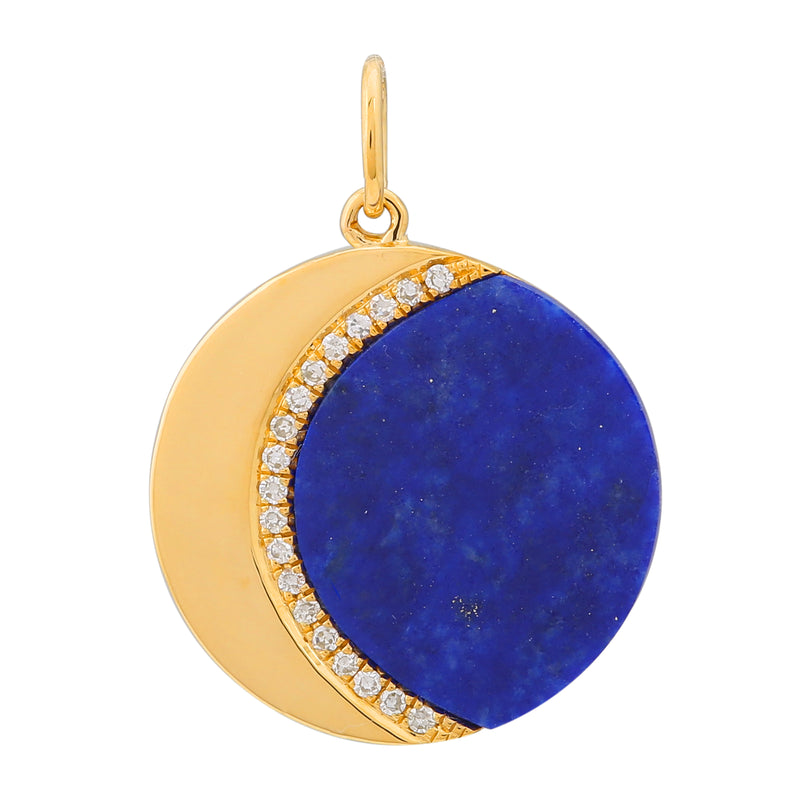 Lapis Moon Charm.