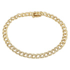 Diamond Cuban Curb Bracelet.