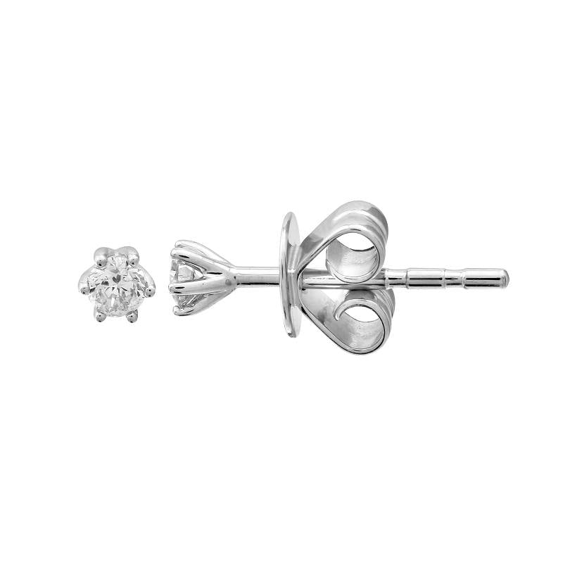 Petite Diamond Solitaire Studs.