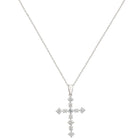 1/2 Carat Lab Grown Diamond Cross Necklace.