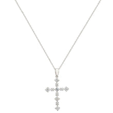 1/2 Carat Lab Grown Diamond Cross Necklace.