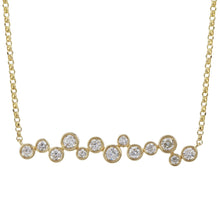 Bezel Strand Pendant Necklace.