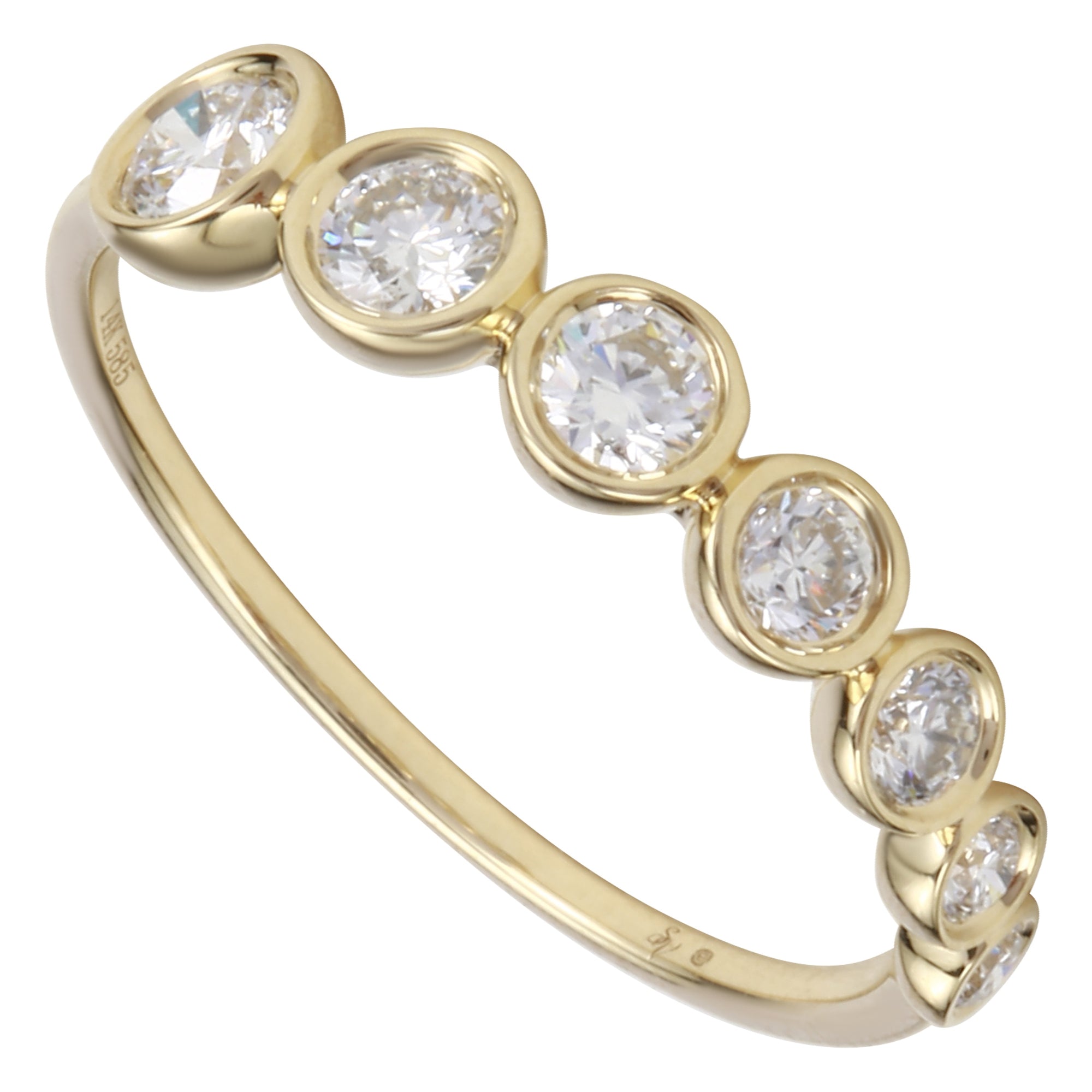 Bezel Slant Ring.