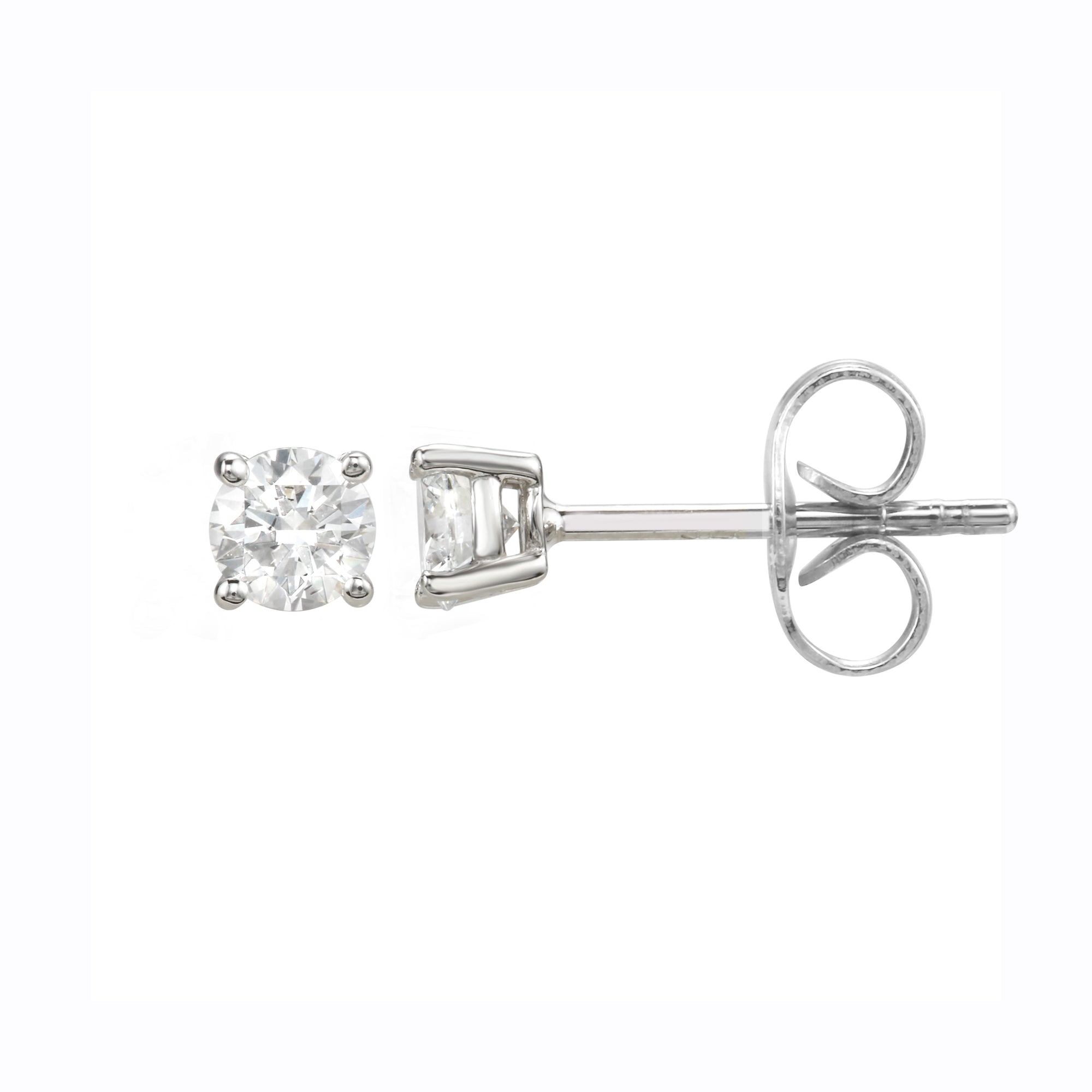Diamond Stud Earrings 3/8 Carat.