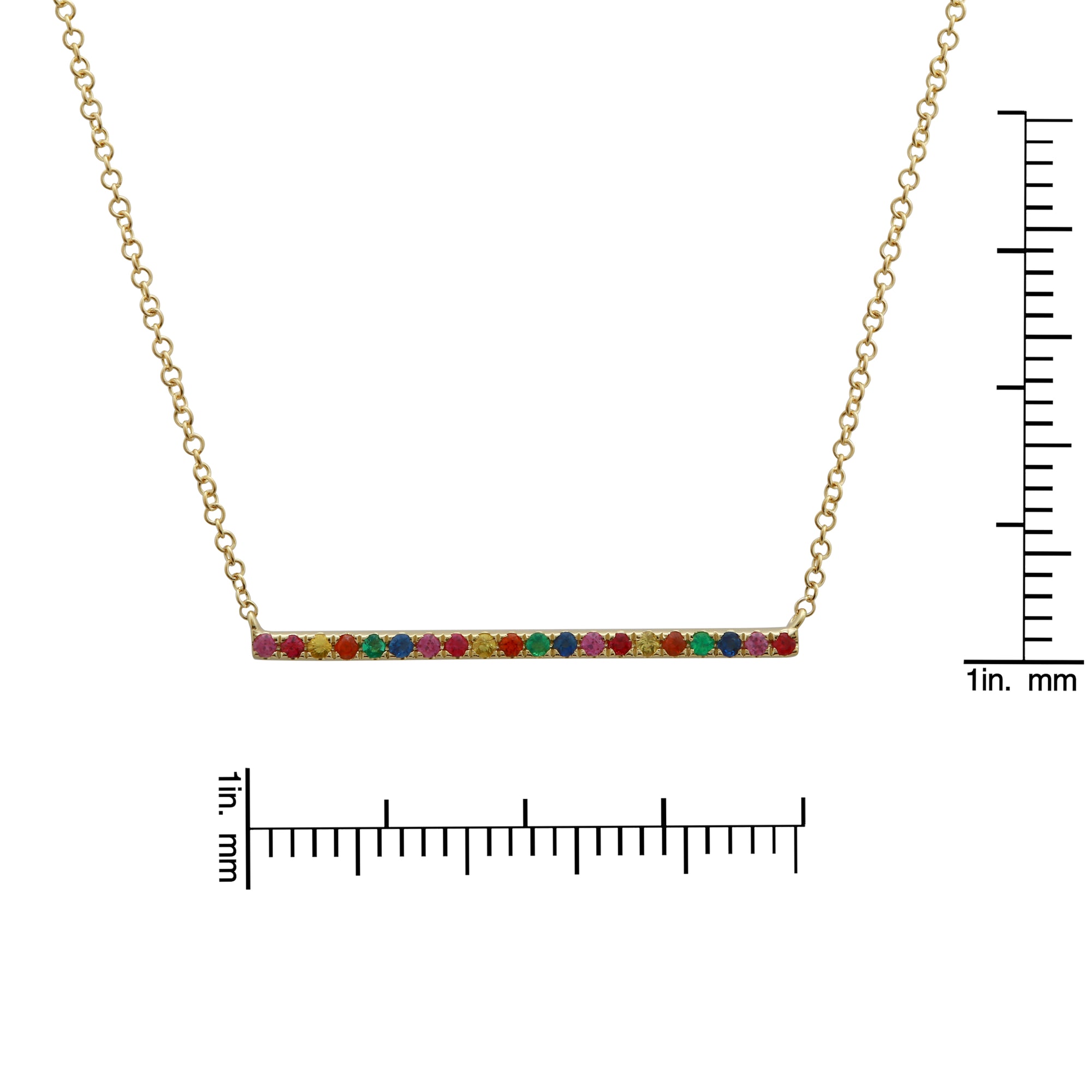 Rainbow Sapphire Necklace.