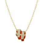 Color Graffiti Initial Necklace.
