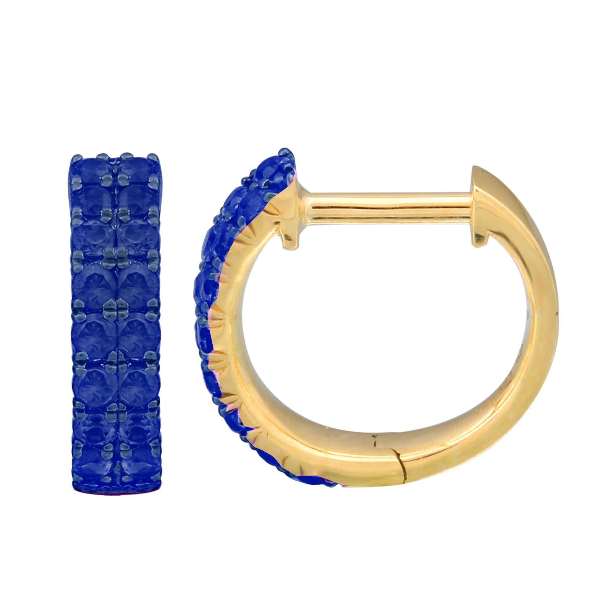 Sapphire Hoop Earrings.