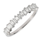 Offset Baguette 1/3 Carat Stack Ring.
