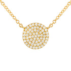 Disc Pendant Necklace.