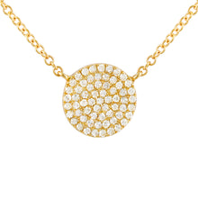 Disc Pendant Necklace.