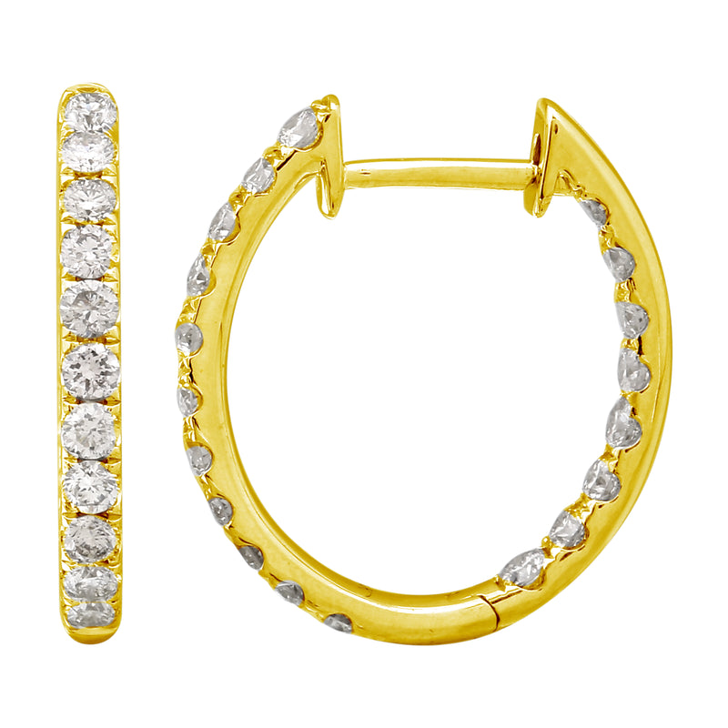 Diamond Hoops, 16mm.